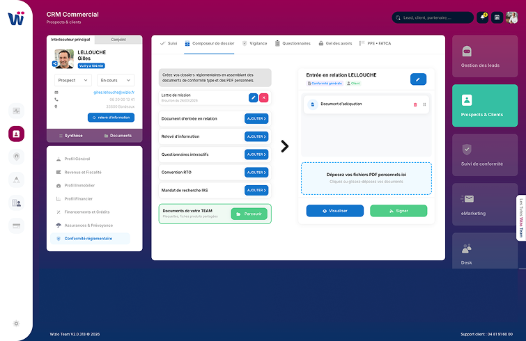 délégation signature dossiers de conformité