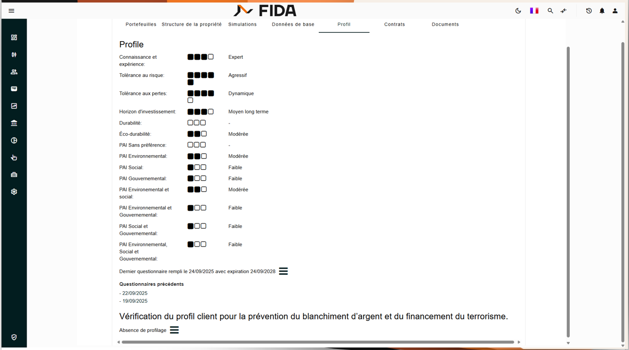Interface FIDA