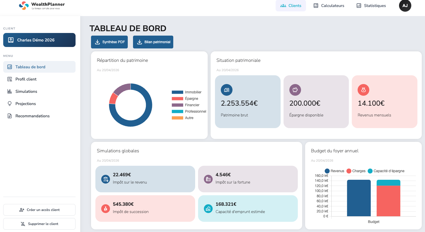 interface wealthplanner